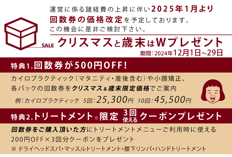 年に一度のお買い得 クリスマスと歳末とWプレゼント-2024